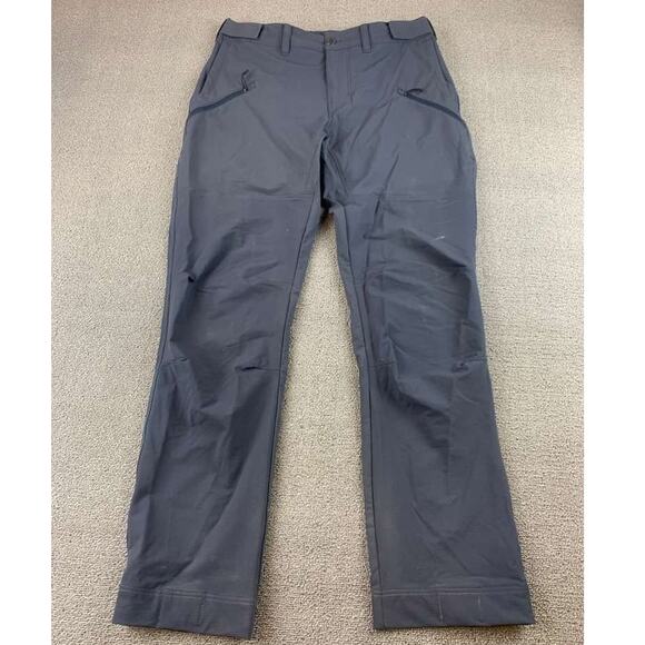 Patagonia Women 10 Gray Point Peak Trail Pants Hiking Nylon Blend Zip Pocket - Picture 1 of 13